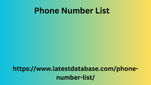 Phone Number List