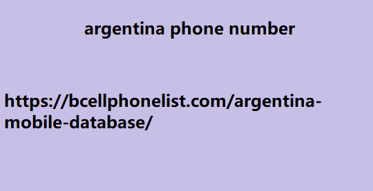 argentina phone number