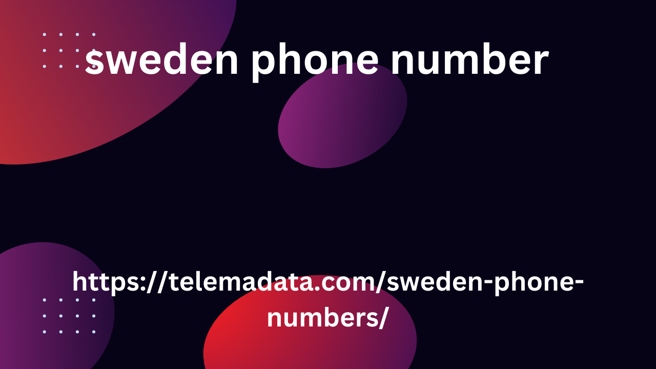 sweden phone number