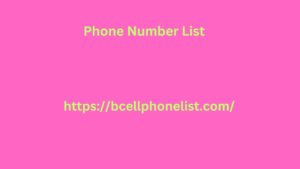 Phone Number List