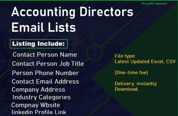 Accounting Directors Email Lists Trial Package