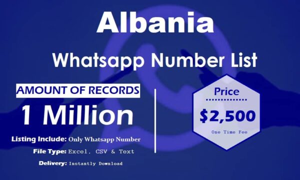 Albania Whatsapp Number Data 500K Package