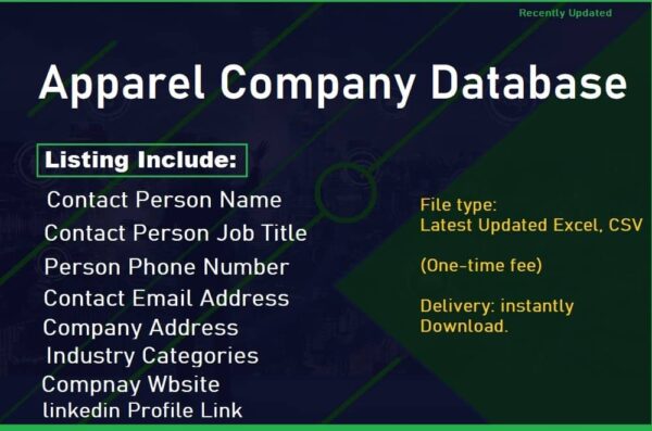 Apparel Company Database