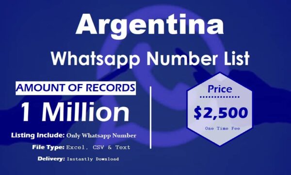 Argentina Whatsapp Number Data 500K Package