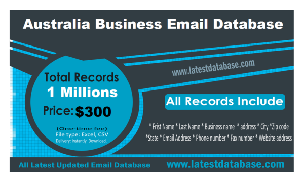 Australia Business Email List