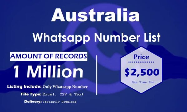 Australia Whatsapp Number Data 1 Million Package