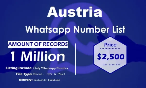 Austria Whatsapp Number Data 500K Package