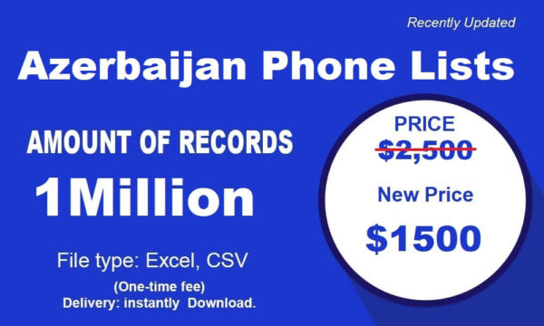 Azerbaijan Phone Number Resource 1 Million Package