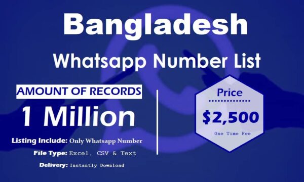 Bangladesh Whatsapp Number Data 100K Package