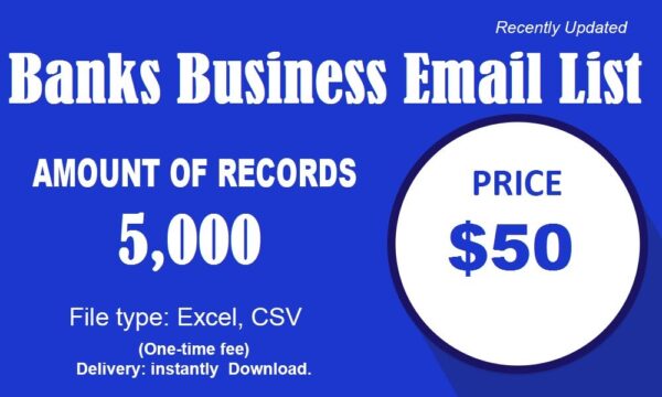 Banks Business Email List