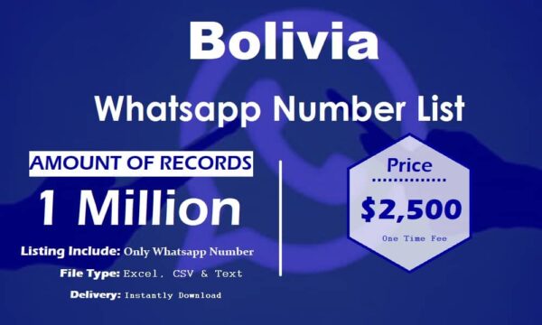 Bolivia Whatsapp Number Data Trial Package