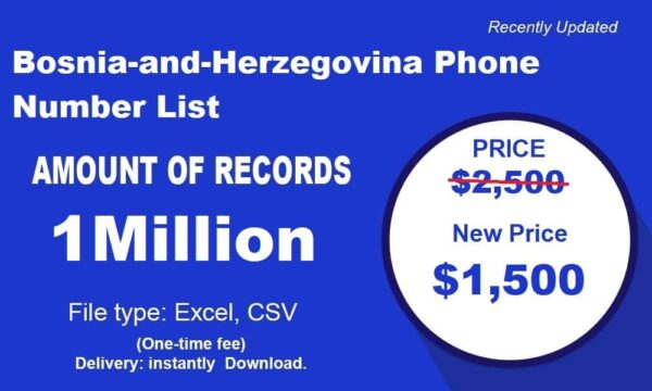 Bosnia and Herzegovina Phone Number Resource 1 Million Package