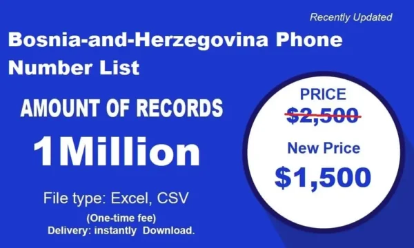 Bosnia and Herzegovina Phone Number Resource 3 Million Package