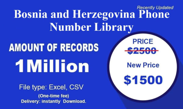 Bosnia and Herzegovina Phone Number Resource 1 Million Package