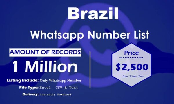 Brazil Whatsapp Number Data 1 Million Package