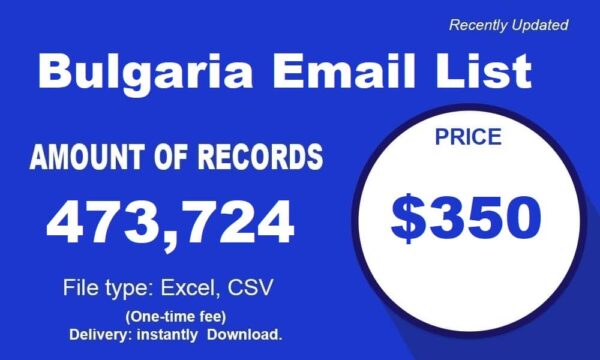 Bulgaria Consumer Email List