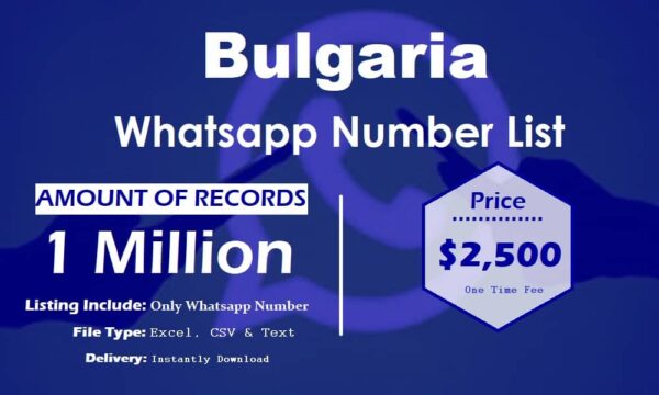 Bulgaria Whatsapp Number Data 3 Million Package