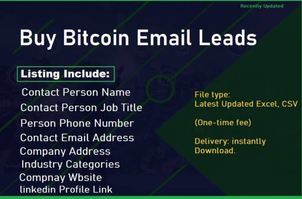 Buy Bitcoin Email Leads