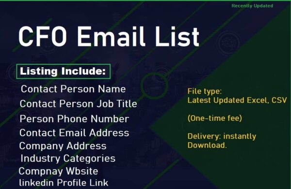 CFO Email List Trial Package