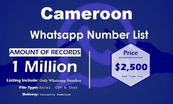 Cameroon Whatsapp Number Data 1 Million Package