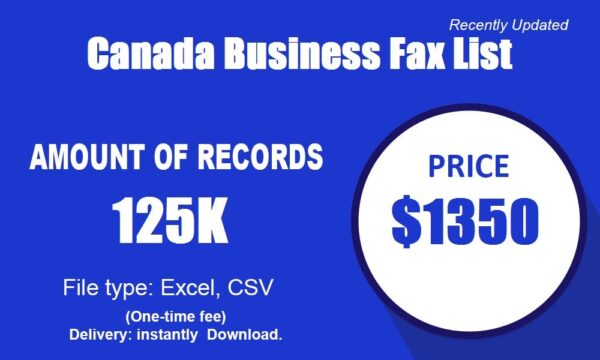 Canada Business Fax List