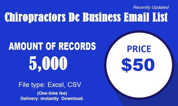 Chiropractors Dc Business Email List