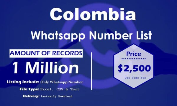 Colombia Whatsapp Number Data 1 Million Package