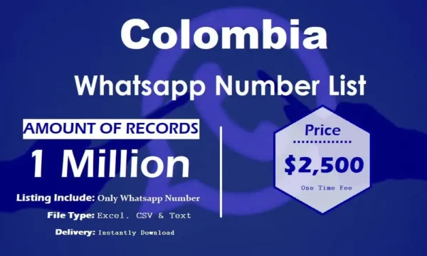 Colombia Whatsapp Number Data Trial Package