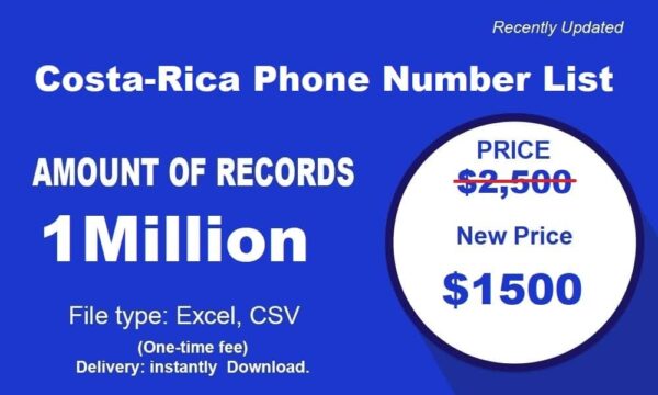 500K Test Package Costa-Rica Phone Number Resource