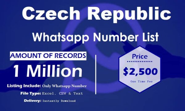 Czech Republic Whatsapp Number Data 1 Million Package