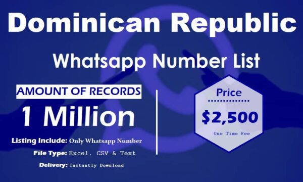 Dominican Republic Whatsapp Number Data 1 Million Package