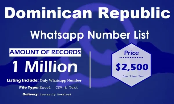 Dominican Republic Whatsapp Number Data Trial Package