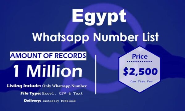 Egypt Whatsapp Number Data 3 Million Package