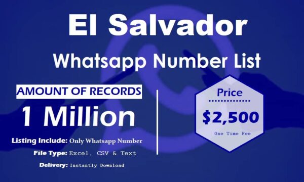 El Salvador Whatsapp Number Data 500K Package