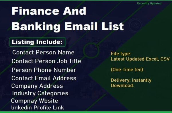 Finance And Banking Email List