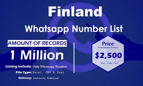 Finland Whatsapp Number Data 5 Million Package