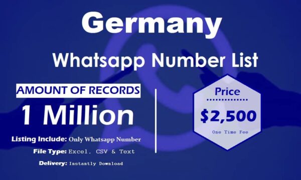 Germany Whatsapp Number Data 5 Million Package