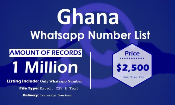 Ghana Whatsapp Number Data 3 Million Package