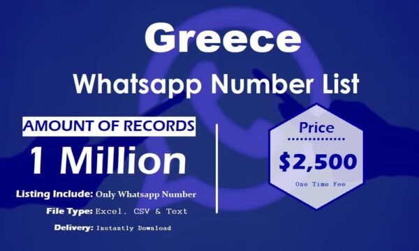 Greece Whatsapp Number Data 100K Package