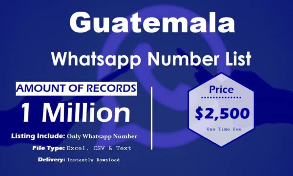 Guatemala Whatsapp Number Data 1 Million Package