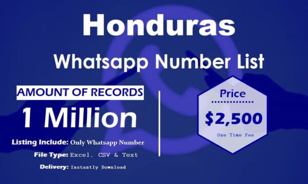 Honduras Whatsapp Number Data 1 Million Package