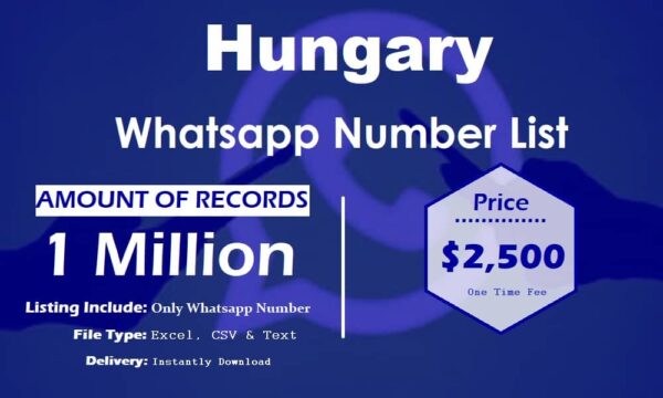 Hungary Whatsapp Number Data 1 Million Package