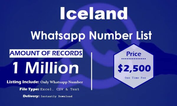 Iceland Whatsapp Number Data 5 Million Package