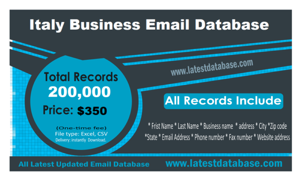 Italy Business Email List