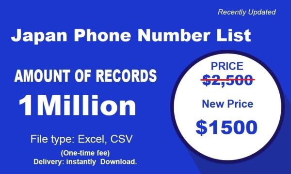 1 Million Full Package Japan Phone Number Resource