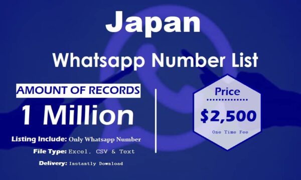 Japan Whatsapp Number Data 100K Package