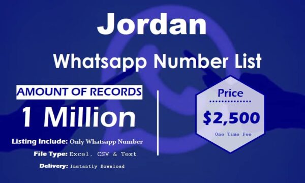 Jordan Whatsapp Number Data 3 Million Package