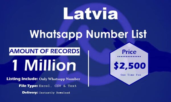 Latvia Whatsapp Number Data 1 Million Package