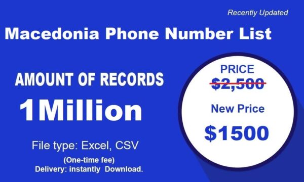 1 Million Full Package Macedonia Phone Number Resource