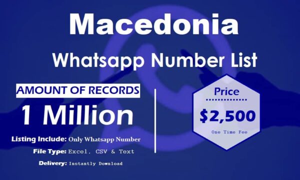 Macedonia Whatsapp Number Data 50K Package